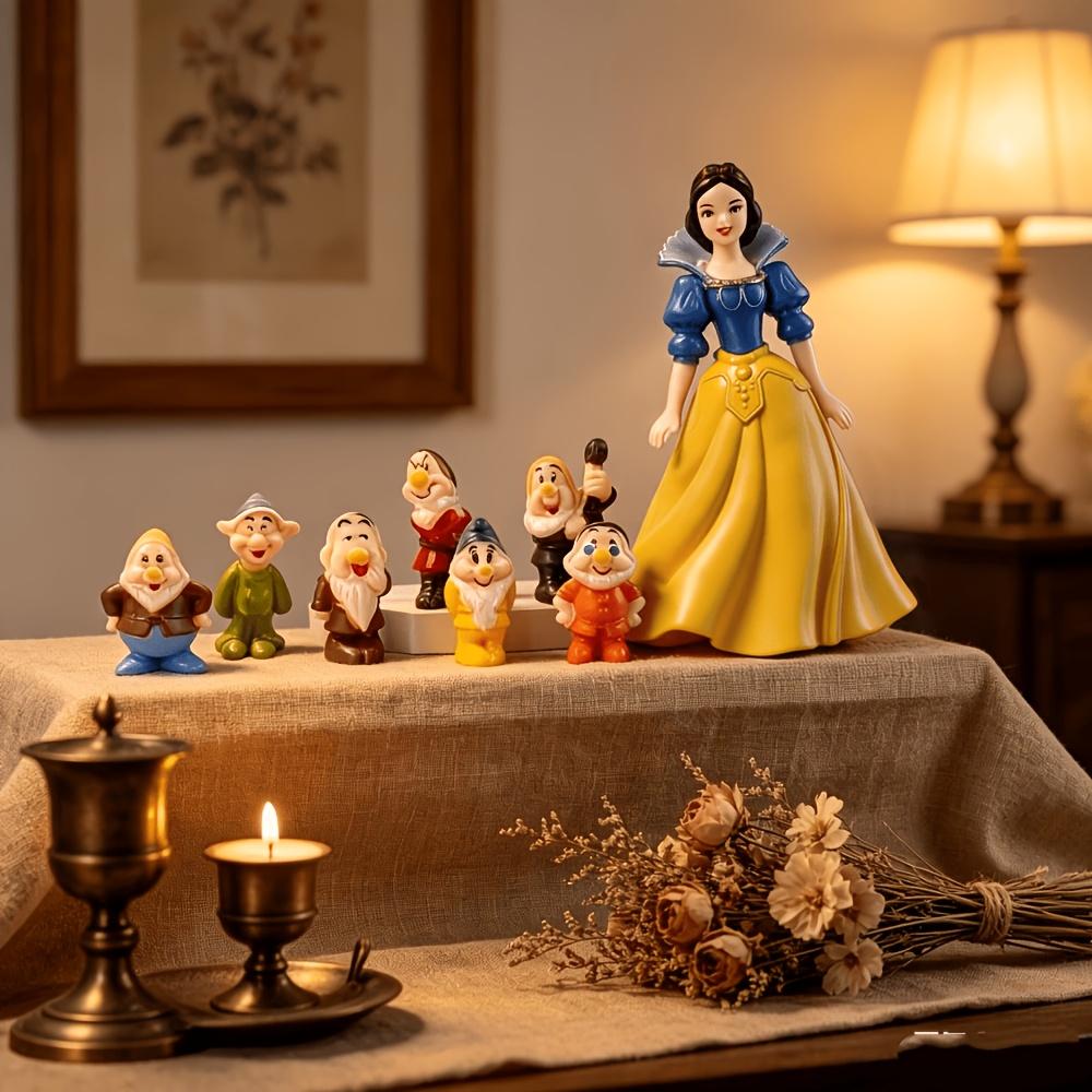 8 Pieces Disney Snow White and The Seven Dwarfs Home Ornaments Car Tabletop Decoration Christmas