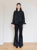 MOROA Cotton Bootcut Elastic Pants - Black