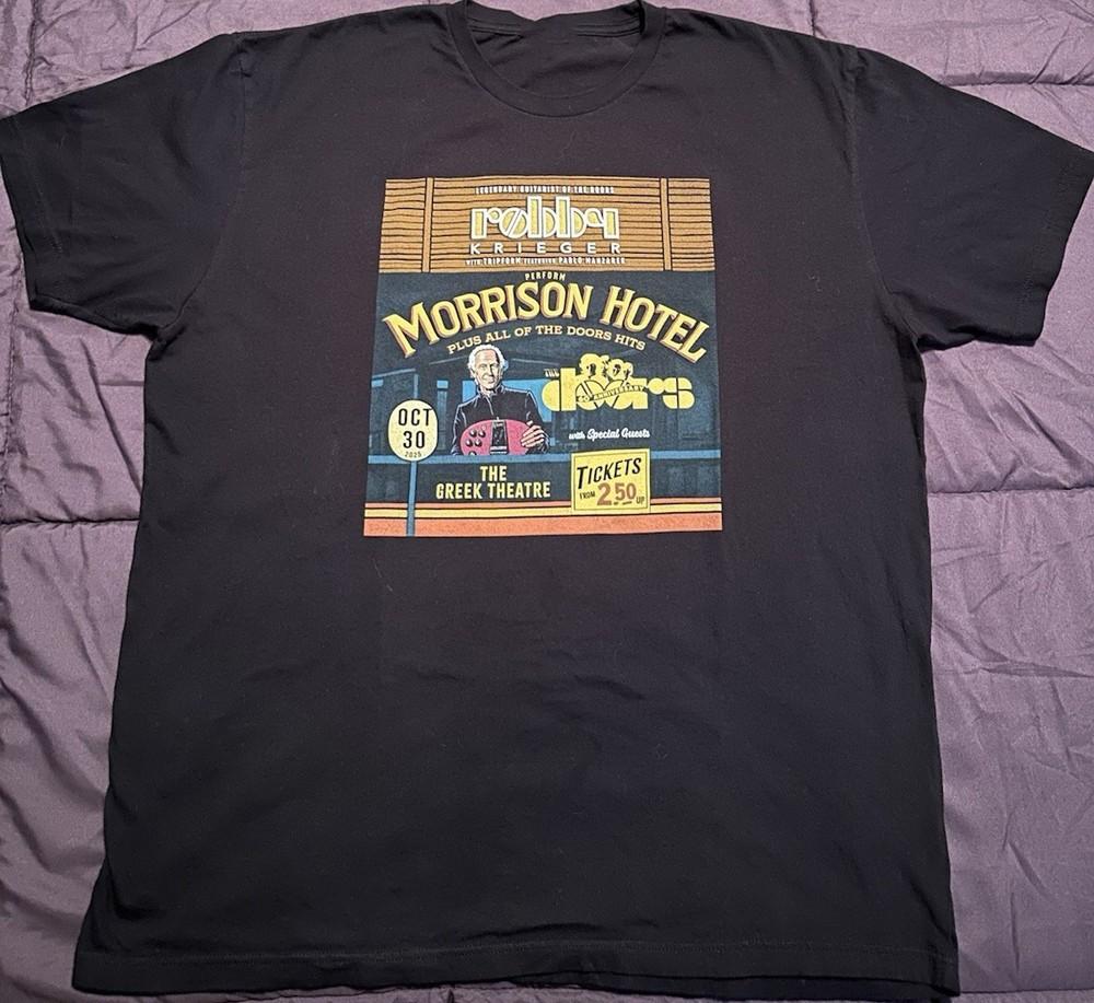 Robby Krieger Morrison Hotel Shirt Black Unisex S-5XL ND1569 Unisex T-Shirt XL