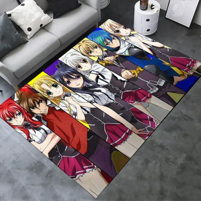 High School DxD Carpet Rug for Living Room Bedroom Home Sofa Decoration,Kids Play Non-slip Floor Mat