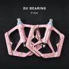 KRSEC Mountain Bike DU Bearing Pedals, Road Bike CNC Aluminum Alloy Pedals with Pins, Sealed Bearings