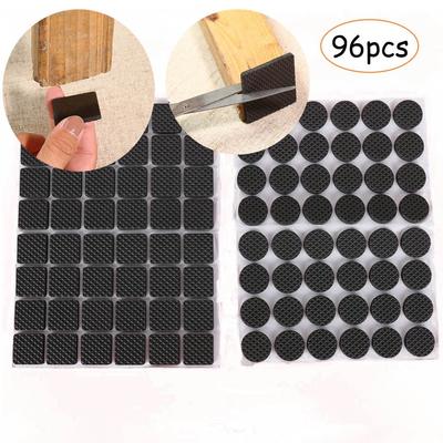 EVA Tischmatte Schutzpolster Schwarz Stuhlbein Möbel 96PCS DIY Bodenschutz