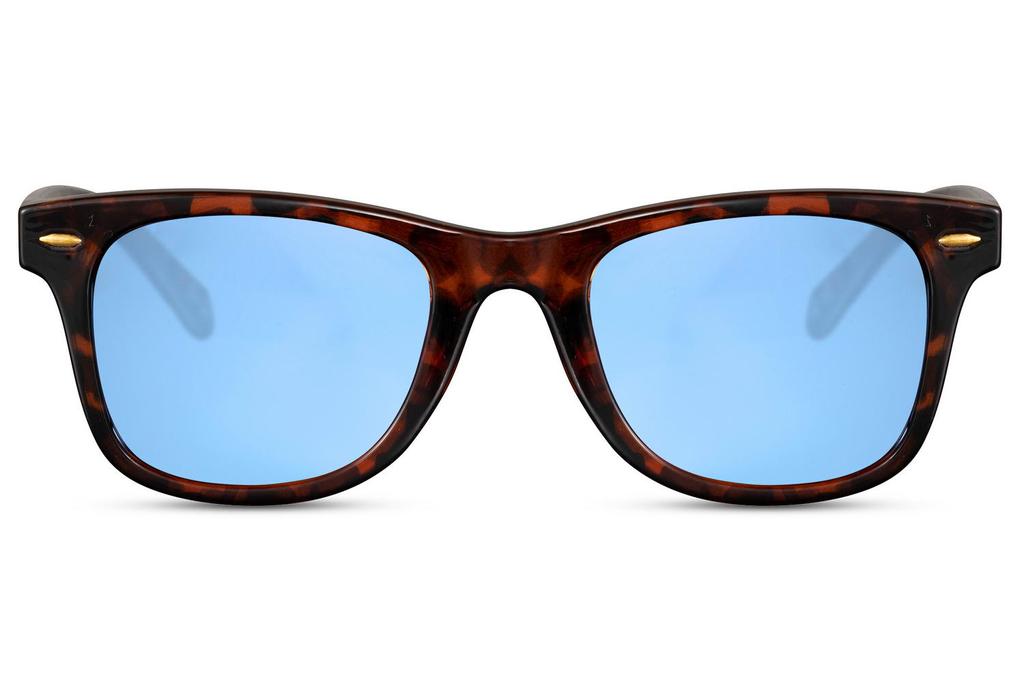 Mens Wayfarer Sunglasses MARQEL Tortoise with Blue Lens L6187