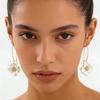 Flower Drop For Women Korean Sweet Long Petal Temperament Earrings Jewelry Accessories