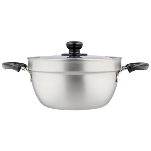 Wahei Freiz Tsubame-Sanjo Overflow Resistant Pot, 23cm, with Lid, Stainless Steel, Induction and Gas Compatible, Enzo (EM-009)