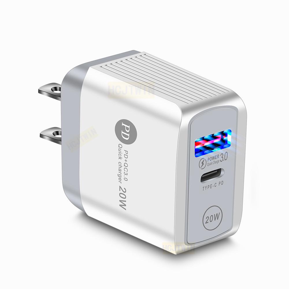 QC3.0+PD20W Mobile Fast Charger - EU/UK Plug