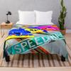 Speedway Slot Cars Throw Blanket