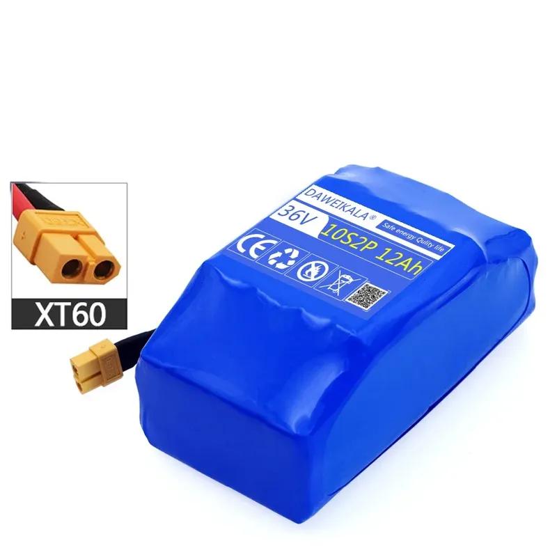 Upgrade 36V Battery pack 12000mAh Rechargeable Lithium ion battery for Electric self balancing Scooter Hover Board unicycle