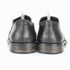 Hugo Boss Italy Leather Swirl Moc 27.0 Dark Brown Blake Stitch Dress Shoes(USED)