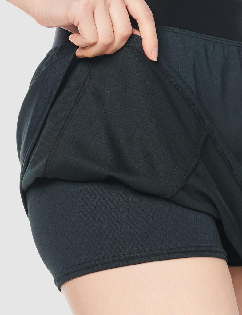 Mizuno Badminton Size M Women's Skirt, Anti-sticky, 72MB0201, Black,