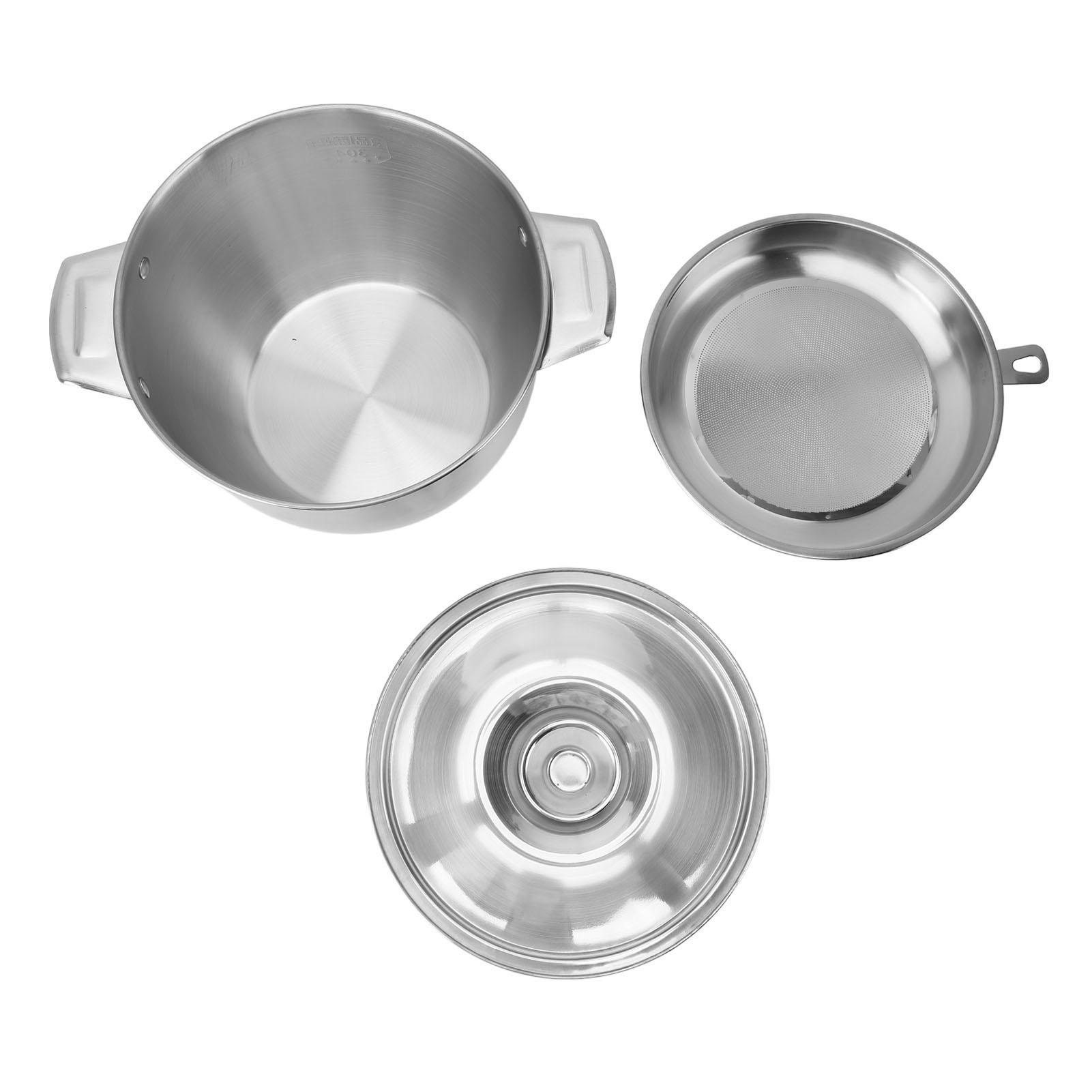 

Cooking Oil Storage Tank 2.8L Stainless Steel with Filter Net Oil Strainer Pot for Kitchen L