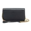 Tory Burch Britten Hollow Logo Chain Leather Shoulder Crossbody Bag Women Bags Black Black-Gold 141012-001