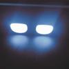 Occhiali Luminosi a LED Acrilici Divertenti Colore Luce Rossa Accessorio Festa di Carnevale Occhiali Cosplay