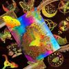100 Transparent Butterfly Holographic PET Laser Stickers