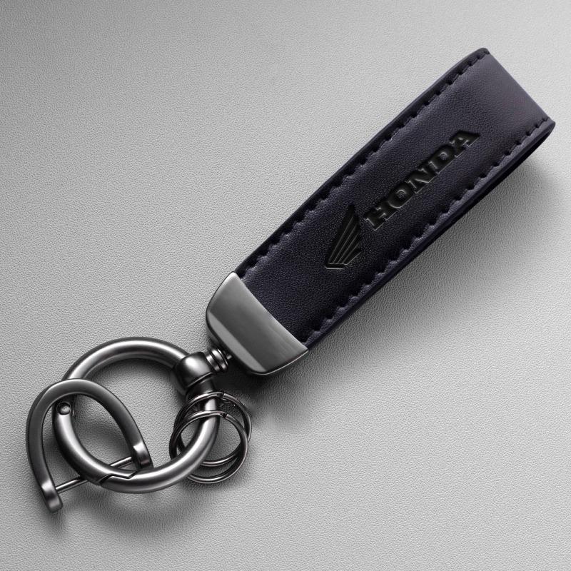 GNTYA1 New Sude Leather Keychain Keyring Keychain Lanyard Gift Keychain For HONDA Hornet NT1100 CBR650R CBR400R CB500 Shadow PCX VFR750