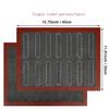 Aomily Silicone 30x40cm Two Sided In One Printing Macaroon Puff Baking Mat Non Stick Pastry Oven Cake Perforated Sheet Liner Mat