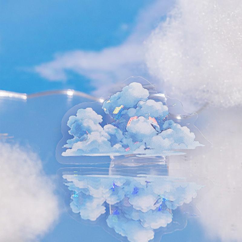 30Sheets/bag Pretty Clouds Theme PET Sticker DIY Handbook Creative Scrapbook Photo Frame Decoration For Phone Case Diary Cup