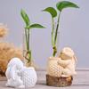 Wielkanocny Królik 3D Wazon Hydroponiczny Silikonowa Forma DIY Koszyk Zwierzęcy Królik Szklana Rurka Doniczka Formy Gliniane Gips Żywica Rękodzieło