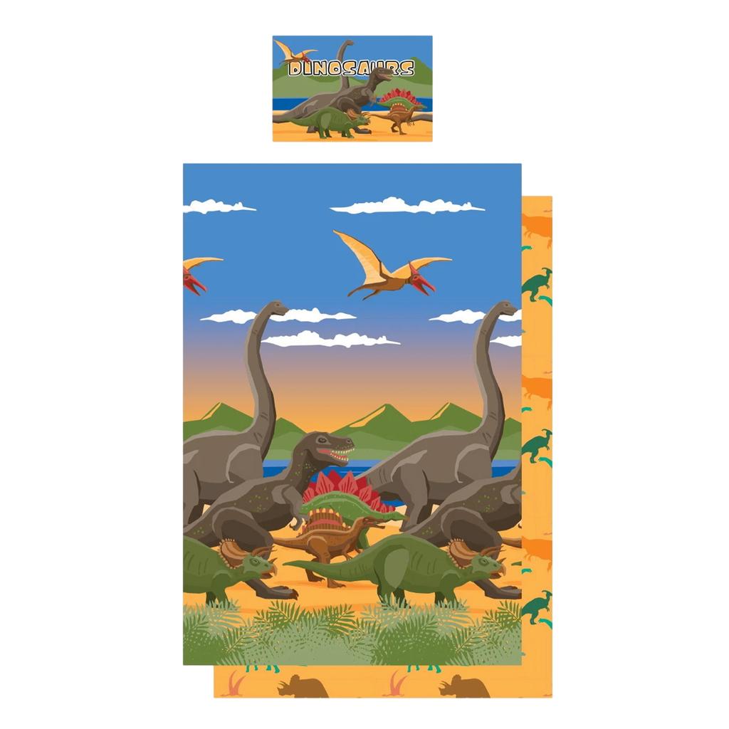 Floso Dino Herd Reversible Duvet Set