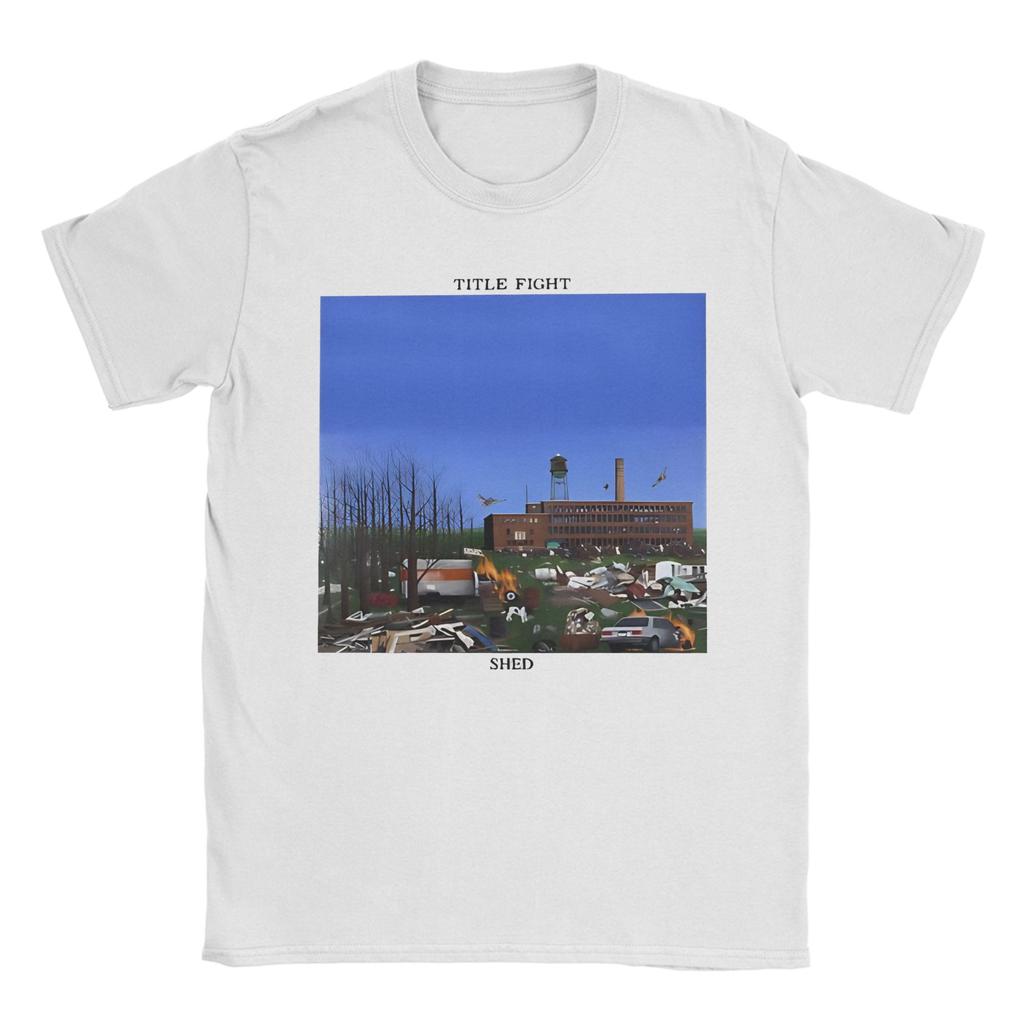 Title Fight Band 100% Baumwolle T-Shirt Für Mann Sommer Lustige T-Shirts Rundhals Hipster T-Shirts Übergroß Großhandel Oberteile