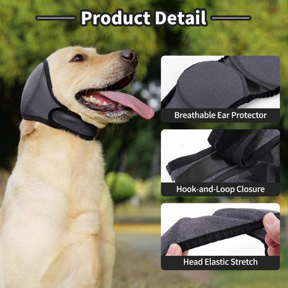 Anxiety Relief Dog Ear Protection Waterproof Muffs Reducing Scare Calming Head Summer Hood Safety Swimming Anxious Anti Noi A0I9
