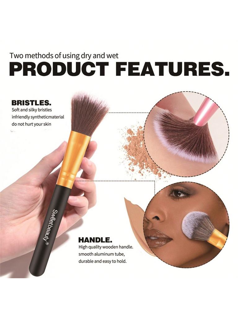 1PC Makeup Brush Set Halloween Christmas Gift Smash Flour Rouge Brush Face Powder Blusher Brush, Eye