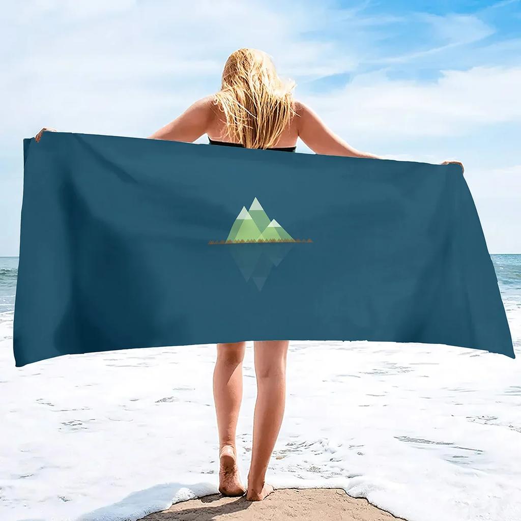 Minimalism Beach Towel,Sand Free Quick Dry Beach Towels Oversized Clearance, Lightweight Compact Travel Towel Picnic Blanket
