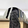 Women's High Waist Camouflage Wide-Leg Jeans - Retro Hong Kong Style, Loose Fit, Floor-Length, Slimming
