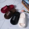 New summer cool slippers women's indoor and outdoor wear wear wear-resistant and non-slip one-word flip-flop muffin platform slippers beach shoes