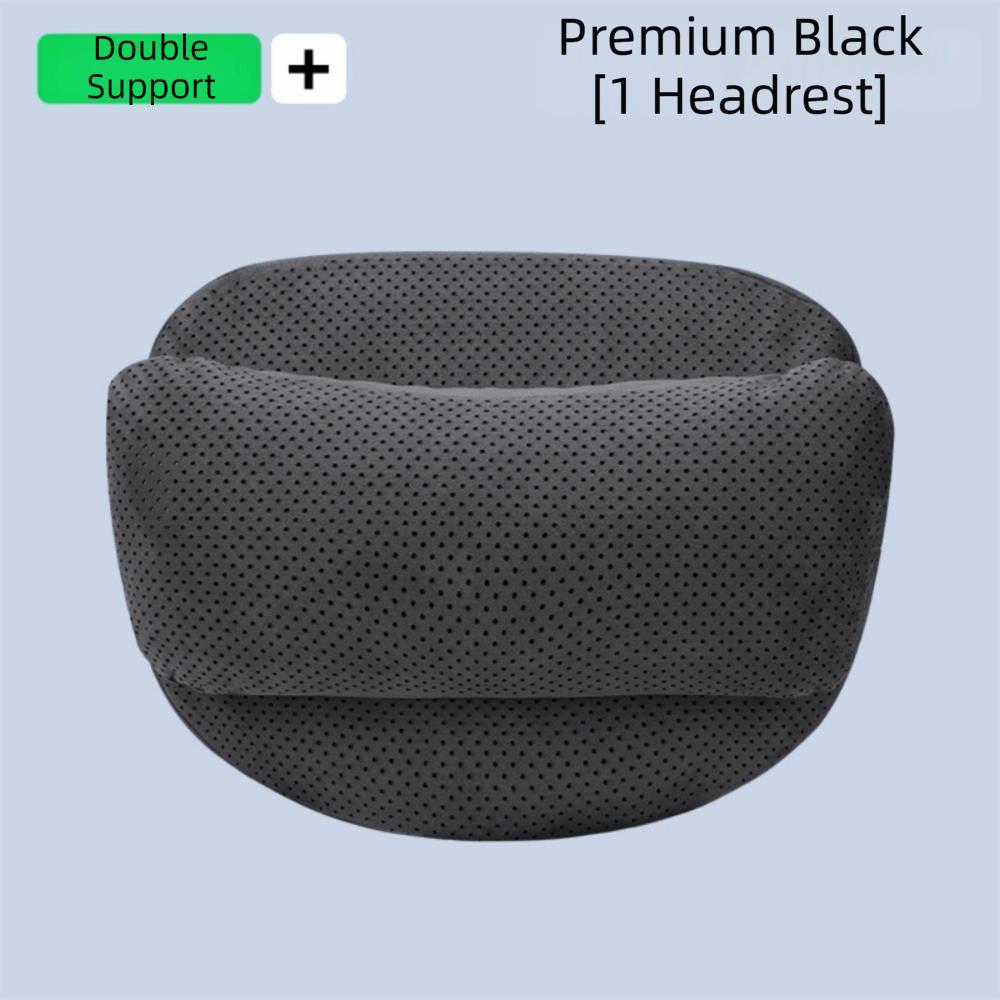 Suede Memory Cotton Seat Waist Cushion Ergonomic Support Car Headrest Neck Protection Travel Style A2