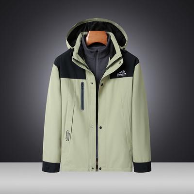 Outdoor Hardshell Herren 3-in-1 Hardshell Herren Herausnehmbares Fleecefutter Wasserdichte Thermo Wanderjacke