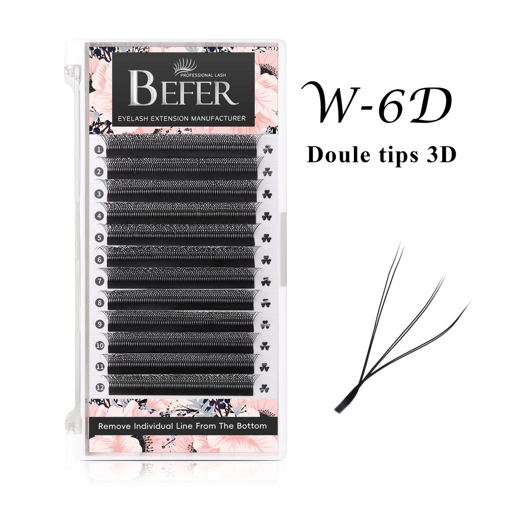 Befer 8d W Shape Eyelashes Extension Volume 8d Supplies For Eyelash Extensions High Quality Natural False Cilios 8d Lashes C/D