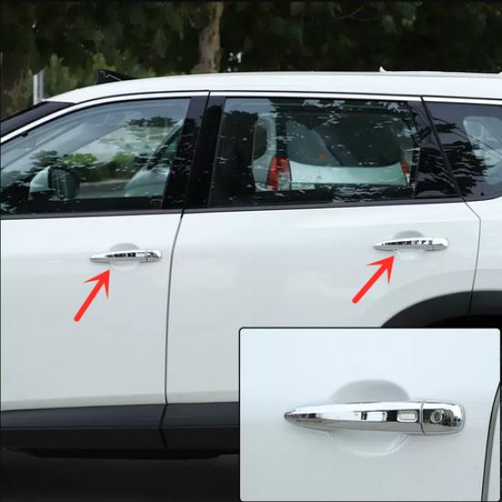 For Nissan Rogue 21- Chrome Car Exterior Side Door Handle Molding Cover 8PC