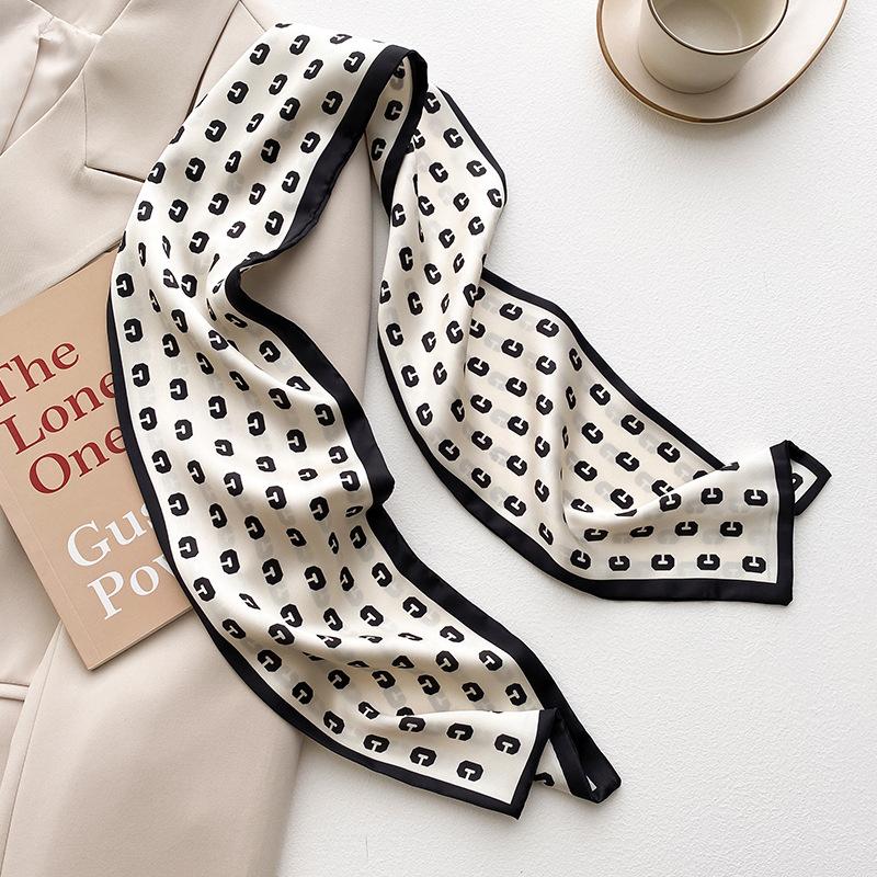 Skinny Neckerchief Long Hair Ribbons Scarfs Women Fashion Headbands Neck Scarves 13x110cm