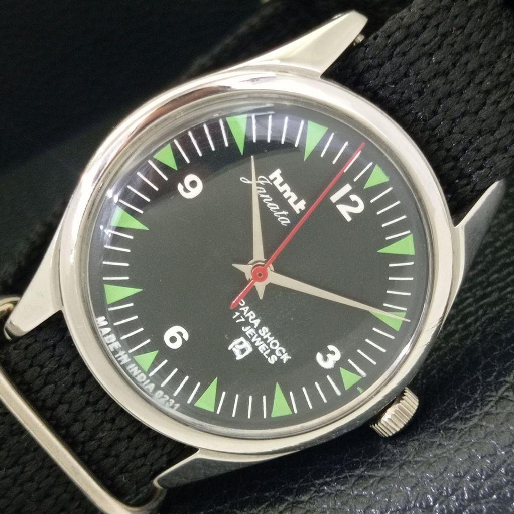 

ВИНТАЖНЫЕ HMT JANATA МЕХАНИЧЕСКИЕ ИНДИЙСКИЕ МУЖСКИЕ ЧАСЫ С ЧЕРНЫМ ЦИФЕРБЛАТОМ a700093-5 R201-a700093