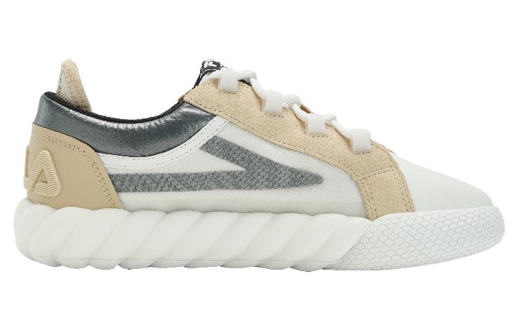 Women's Sneakers FILA Campo Cushioning Low Top Skateboard Shoes Women's Coconut Milk White Beige Yellow