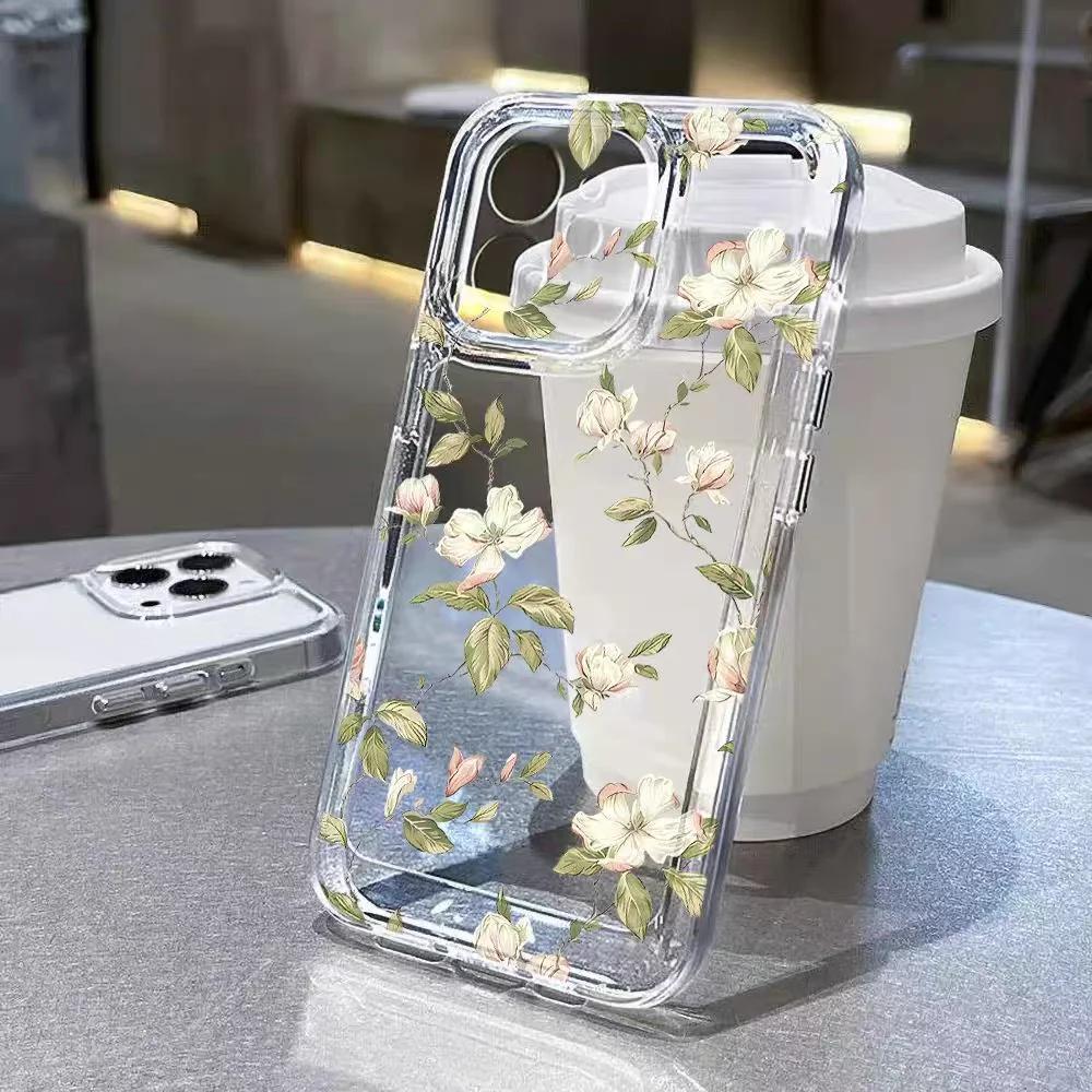Korean Cute Bow Cherry Clear Case For Infinix Note 30 40 50 Hot 40 Pro 30 Play 30i 50 Smart 8 9 10 Tecno Spark 30C 10 20 Pro