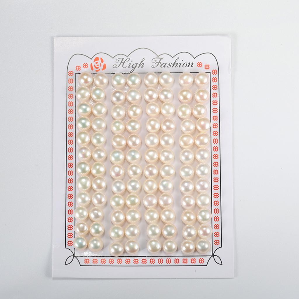 EFFIE QUEEN A Grade Natural Freshwater Pearl 3-8.5mm Round Shaped Strand Beads Chain for Jewelry Making DIY Women Earrings PP12