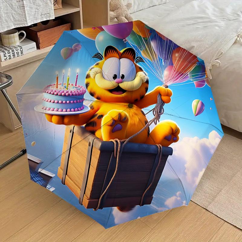 

1pc Garfield Balloon Automatic Folding Umbrella, Casual Outdoor Accessory, Birthday Festival Gift yy251126185