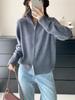 European Double Zipper Knit Cardigan - Women's Autumn 2026 Style Sweater Jacket