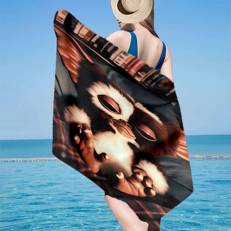 1PC Giz-mo Candy Cane Beach Towel - Soft,  Absorbent Microfiber, Lightweight, Ideal for The Beach, Parties, Travel, Camping Fan Gifts