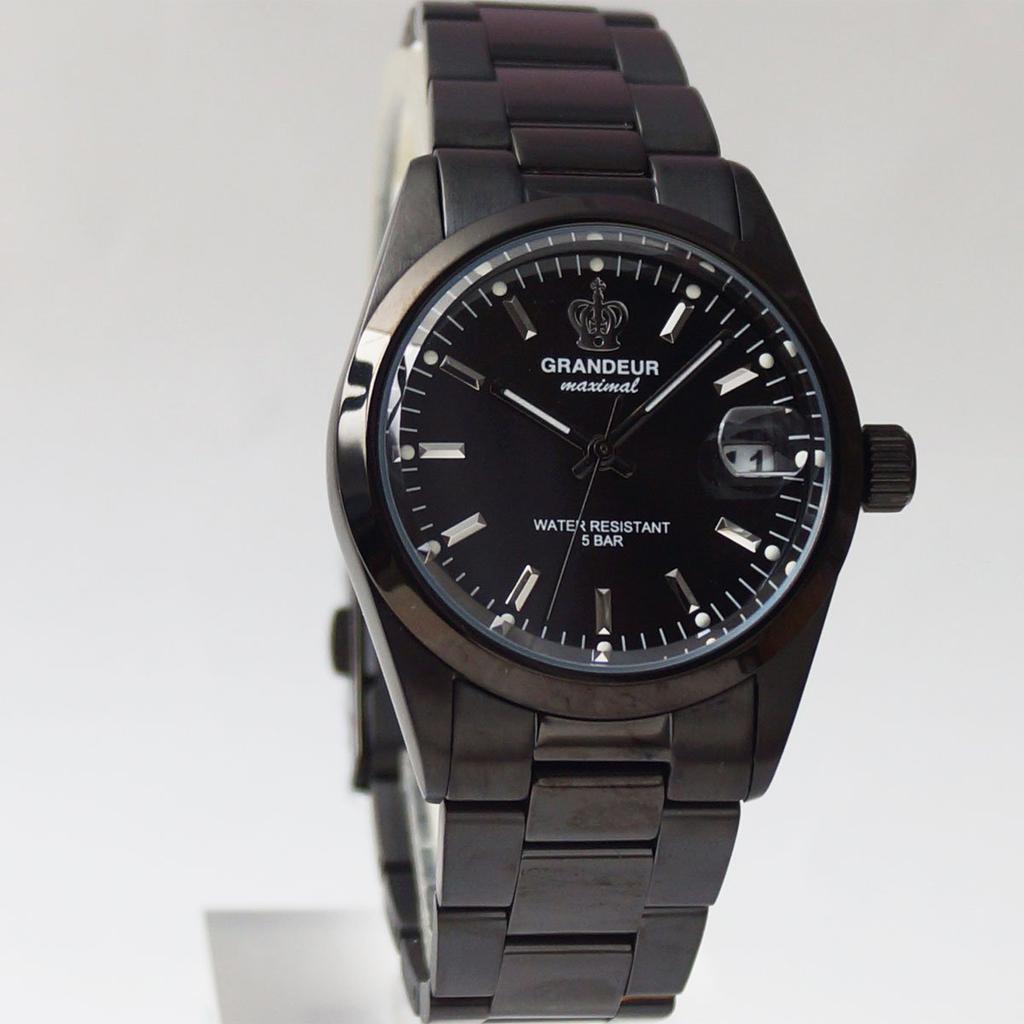 GRANDEUR Quartz Watch GSX030B1 Black IP [GRANDEUR] Men's