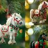 1/3Pcs Elegant Christmas Horse 2D Acrylic Decorations Hanging On Christmas Trees As Christmas Home Decorations Xmas Party Gifts