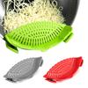 New Silicone Pan Pot Strainer Pot Strainer Pan Drainer Pasta Spaghetti Practical Draining Tool For Home Kitchen Easy Draining
