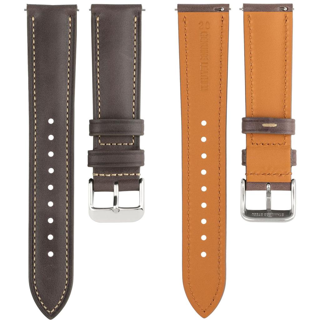 Quick Release Oil Wax Genuine Leather Watch Strap Replacement for Huawei Watch GT 2 GT 3 GT 4 GT 5 Watch 3 Pro Smart Watch