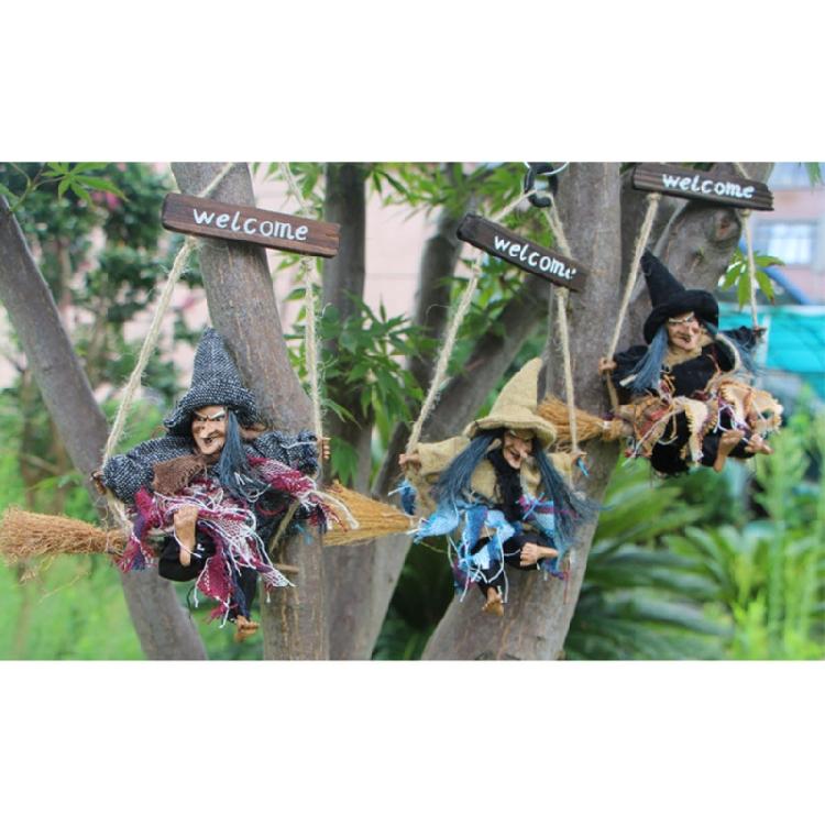 Desk Sculpture Toy High Quality Plastic Made Decorations Cute Hanging Witch