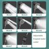 Adjustable Shower Head 8 Modes High-Pressure Water Saving Black Showerhead Handheld Bathroom Massage Showers Nozzle