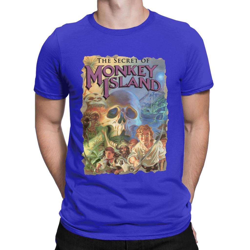 Creative The Secret Of Monkey Island T-Shirt Men Crew Neck 100% Cotton T Shirts Short Sleeve Tees 6XL Clothes