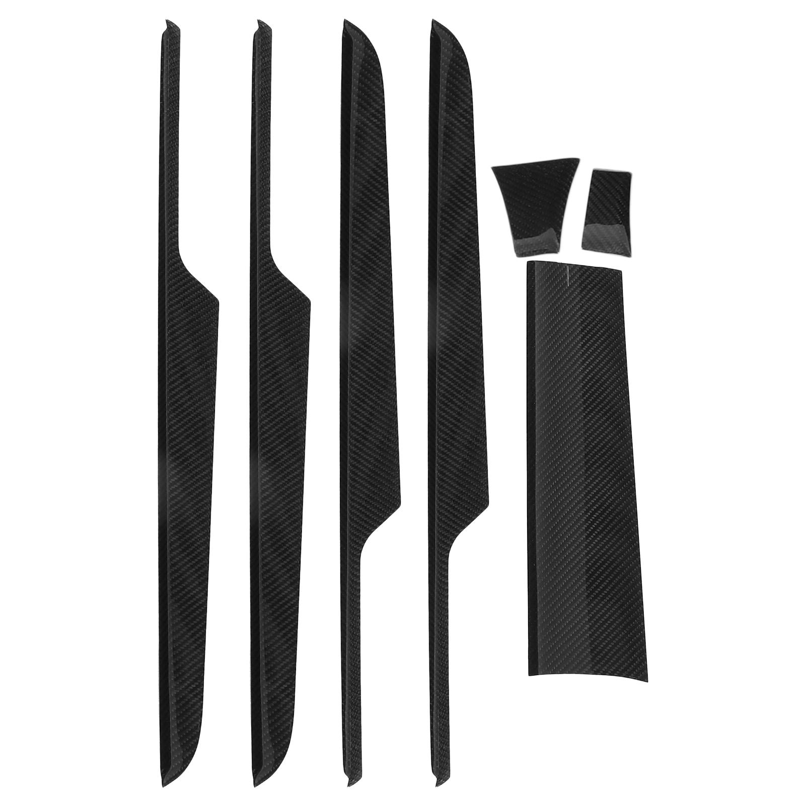 

7PCS Instrument Panel Inner Door Trim Carbon Fiber Replacement for Macan RHD 20142018