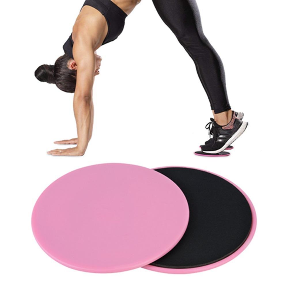 2PCS Non-Slip Fitness Core Sliders Dual Sided Ab Pads Equipment  Fitness Training